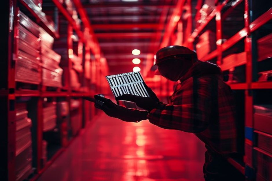 Picker сканирует штрих-код на украинском складе MTP — точность комплектации 99,5%