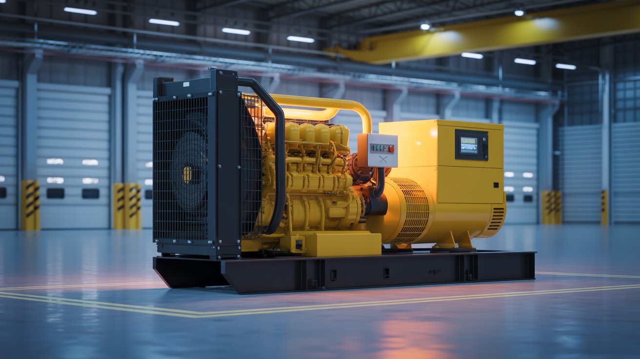 Резервний генератор на складі MTP Group для безперебійної роботи